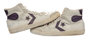 Magic Johnson Game Used Converse Sneakers, circa 1983-85 (MEARS)